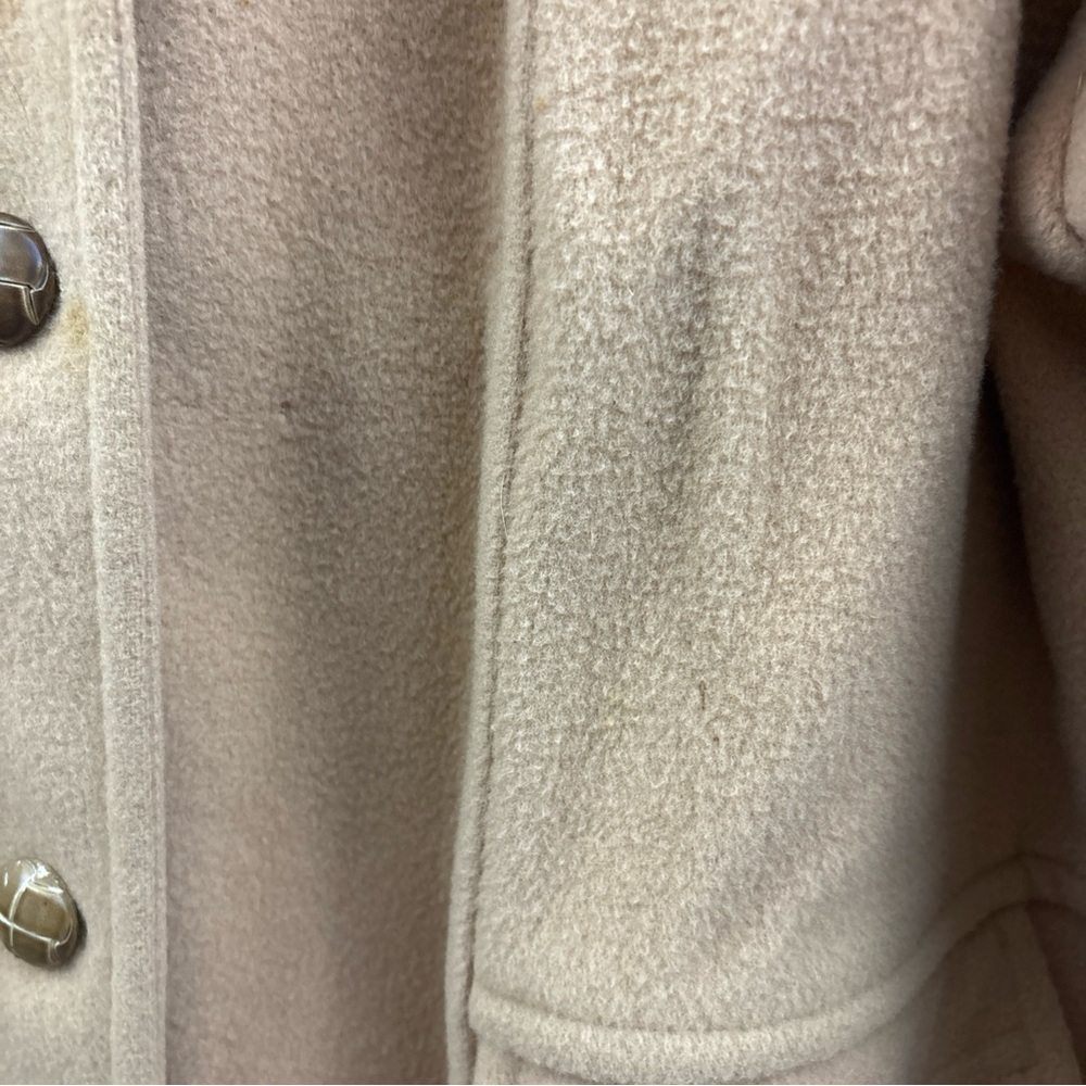 Vintage Mackintosh of New England Women's Size 20.5 Wool Mid Coat Tan Pre-Owned - Picture 15 of 16